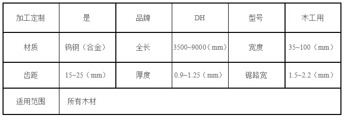 龙门锯合金带锯条